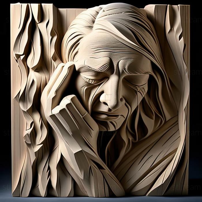 3D model Ken Hendriksen American artist (STL)